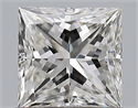 Natural Diamond 0.90 Carats, Princess with  Cut, G Color, VVS1 Clarity and Certified by GIA