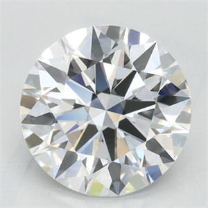 Picture of Lab Grown Diamond 2.52 Carats, Round with Excellent Cut, D Color, IF Clarity and Certified by GIA