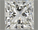 Natural Diamond 0.44 Carats, Princess with  Cut, J Color, VS1 Clarity and Certified by GIA