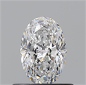Natural Diamond 0.52 Carats, Oval with  Cut, E Color, VS2 Clarity and Certified by GIA