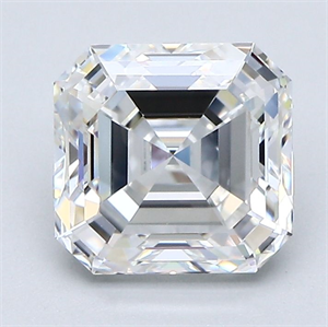 Foto Diamante Natural 2.04 quilates, Asscher , Color E, claridad VVS1 y certificado GIA de