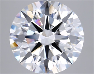 Picture of Lab Grown Diamond 5.09 Carats, Round with Ideal Cut, D Color, VVS1 Clarity and Certified by IGI