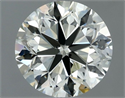 Natural Diamond 0.90 Carats, Round with Very Good Cut, K Color, SI1 Clarity and Certified by IGI