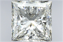 Natural Diamond 3.04 Carats, Princess with  Cut, L Color, VS1 Clarity and Certified by GIA