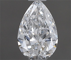 Picture of Natural Diamond 0.30 Carats, Pear with  Cut, D Color, VS1 Clarity and Certified by GIA