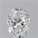 Diamante Natural 0.70 quilates, Ovalado , Color F, claridad SI1 y certificado GIA