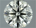 Natural Diamond 0.80 Carats, Round with Excellent Cut, L Color, VS1 Clarity and Certified by IGI