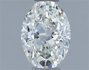 Picture of Natural Diamond 0.60 Carats, Oval with  Cut, H Color, VVS2 Clarity and Certified by IGI