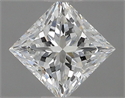 Natural Diamond 0.50 Carats, Princess with  Cut, H Color, VVS2 Clarity and Certified by IGI