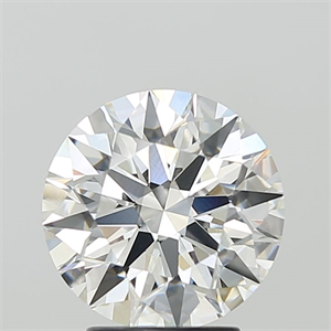 Picture of Lab Grown Diamond 3.10 Carats, Round with Ideal Cut, F Color, VVS2 Clarity and Certified by IGI