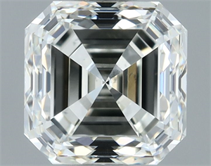 Picture of Natural Diamond 1.00 Carats, Asscher with  Cut, I Color, VS1 Clarity and Certified by IGI