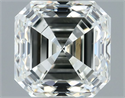 Natural Diamond 1.00 Carats, Asscher with  Cut, I Color, VS1 Clarity and Certified by IGI