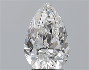 Foto Diamante Natural 2.01 quilates, De pera , Color E, claridad VVS1 y certificado GIA de