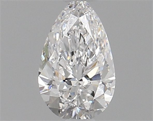 Picture of Natural Diamond 0.50 Carats, Pear with  Cut, D Color, SI1 Clarity and Certified by GIA