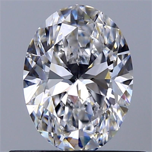Foto Diamante Natural 0.53 quilates, Ovalado , Color D, claridad SI1 y certificado GIA de