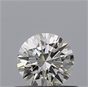 Natural Diamond 0.41 Carats, Round with Excellent Cut, H Color, IF Clarity and Certified by IGI