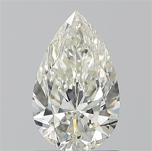 Picture of Natural Diamond 1.21 Carats, Pear with  Cut, J Color, SI2 Clarity and Certified by GIA