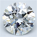 Natural Diamond 3.86 Carats, Round with Excellent Cut, F Color, VS1 Clarity and Certified by GIA