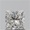 Natural Diamond 1.01 Carats, Princess with  Cut, G Color, VS1 Clarity and Certified by GIA