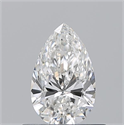 Diamante Natural 0.53 quilates, De pera , Color F, claridad IF y certificado GIA