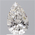 Natural Diamond 0.71 Carats, Pear with  Cut, H Color, VS1 Clarity and Certified by GIA