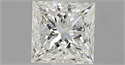 Natural Diamond 0.71 Carats, Princess with  Cut, I Color, VVS2 Clarity and Certified by IGI
