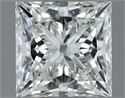 Natural Diamond 1.06 Carats, Princess with  Cut, H Color, VS1 Clarity and Certified by IGI