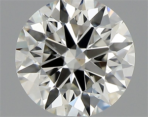 Picture of Natural Diamond 0.40 Carats, Round with Excellent Cut, J Color, SI1 Clarity and Certified by GIA