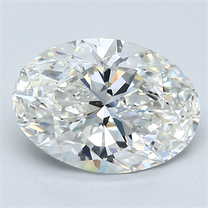 Foto Diamante Natural 2.50 quilates, Ovalado , Color G, claridad VVS1 y certificado GIA de