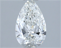 Natural Diamond 0.90 Carats, Pear with  Cut, G Color, VS2 Clarity and Certified by IGI