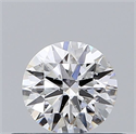 Natural Diamond 0.40 Carats, Round with Excellent Cut, D Color, SI2 Clarity and Certified by GIA