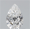 Diamante Natural 0.51 quilates, De pera , Color E, claridad VVS1 y certificado GIA