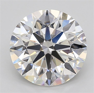 Picture of Lab Grown Diamond 3.04 Carats, Round with Ideal Cut, E Color, VVS2 Clarity and Certified by IGI