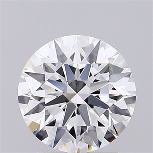 Picture of Lab Grown Diamond 2.23 Carats, Round with Ideal Cut, D Color, IF Clarity and Certified by IGI