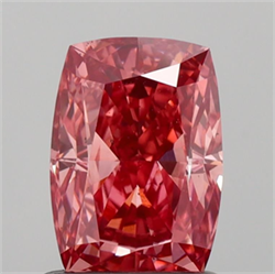 Picture of Lab Grown Diamond 1.21 Carats, CUSHION MODIFIED with  Cut, Fancy Vivid Pink Color, VS2 Clarity and Certified by IGI