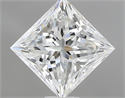 Natural Diamond 0.81 Carats, Princess with  Cut, H Color, VVS1 Clarity and Certified by GIA
