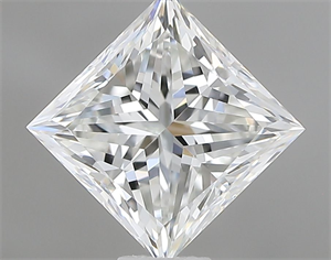 Picture of Natural Diamond 0.81 Carats, Princess with  Cut, H Color, VVS1 Clarity and Certified by GIA