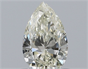 Natural Diamond 0.50 Carats, Pear with  Cut, K Color, SI1 Clarity and Certified by GIA