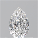 Natural Diamond 0.50 Carats, Pear with  Cut, F Color, VVS2 Clarity and Certified by GIA