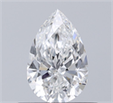 Natural Diamond 0.50 Carats, Pear with  Cut, F Color, VS1 Clarity and Certified by IGI