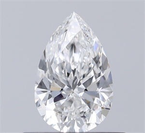 Picture of Natural Diamond 0.50 Carats, Pear with  Cut, F Color, VS1 Clarity and Certified by IGI