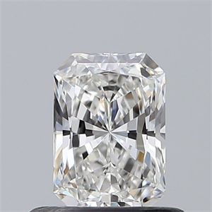 Picture of Natural Diamond 0.50 Carats, Radiant with  Cut, F Color, VS1 Clarity and Certified by GIA