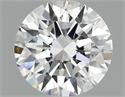 Lab Grown Diamond 1.01 Carats, Round with Ideal Cut, D Color, VS1 Clarity and Certified by IGI