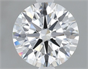 Lab Grown Diamond 1.66 Carats, Round with Excellent Cut, E Color, VVS1 Clarity and Certified by GIA