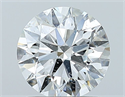 Natural Diamond 1.20 Carats, Round with Excellent Cut, G Color, SI2 Clarity and Certified by IGI