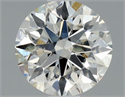 Natural Diamond 0.90 Carats, Round with Excellent Cut, H Color, SI2 Clarity and Certified by IGI