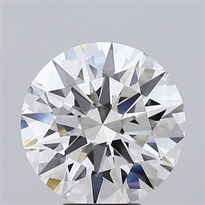 Picture of Lab Grown Diamond 5.40 Carats, Round with Ideal Cut, G Color, VS1 Clarity and Certified by IGI