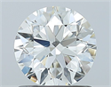 Natural Diamond 1.00 Carats, Round with Excellent Cut, I Color, SI1 Clarity and Certified by GIA