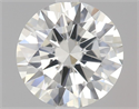 Natural Diamond 0.70 Carats, Round with Excellent Cut, H Color, SI1 Clarity and Certified by IGI