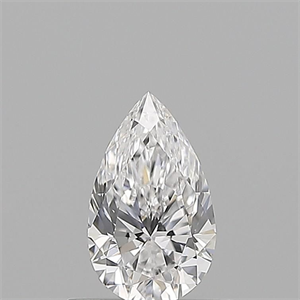 Picture of Natural Diamond 0.50 Carats, Pear with  Cut, D Color, VVS1 Clarity and Certified by GIA